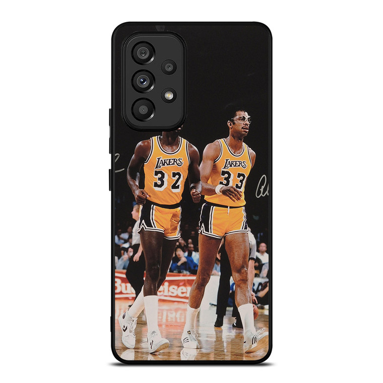 MAGIC JOHNSON X KAREEM ABDUL JABBAR LA LAKERS Samsung Galaxy A53 Case Cover