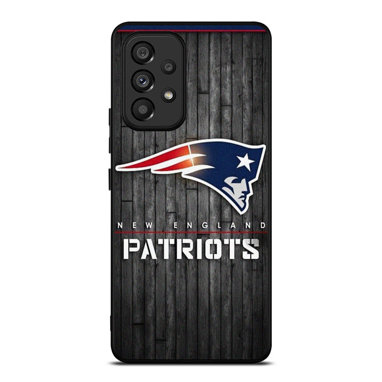 NEW ENGLAND PATRIOTS NFL WOOD LOGO Samsung Galaxy A53 Case Cover NEW ENGLAND PATRIOTS NFL WOOD LOGO Samsung Galaxy A53 Case Cover