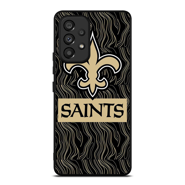 NEW ORLEANS SAINTS FOOTBALL ABSTRACT LINE Samsung Galaxy A53 Case Cover NEW ORLEANS SAINTS FOOTBALL ABSTRACT LINE Samsung Galaxy A53 Case Cover