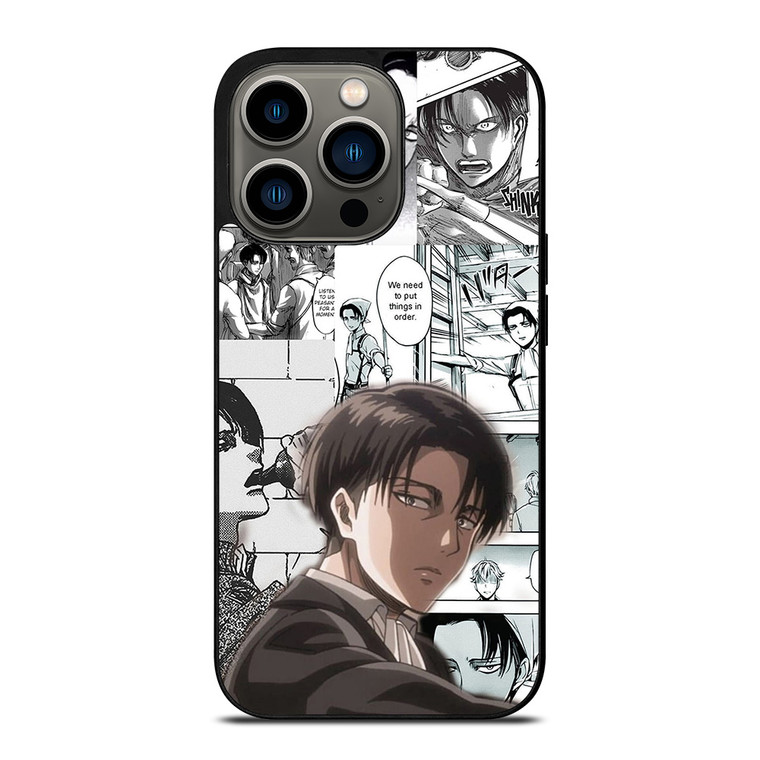 LEVI ACKERMAN ATTACK ON TITANS MANGA iPhone 13 Pro Case Cover