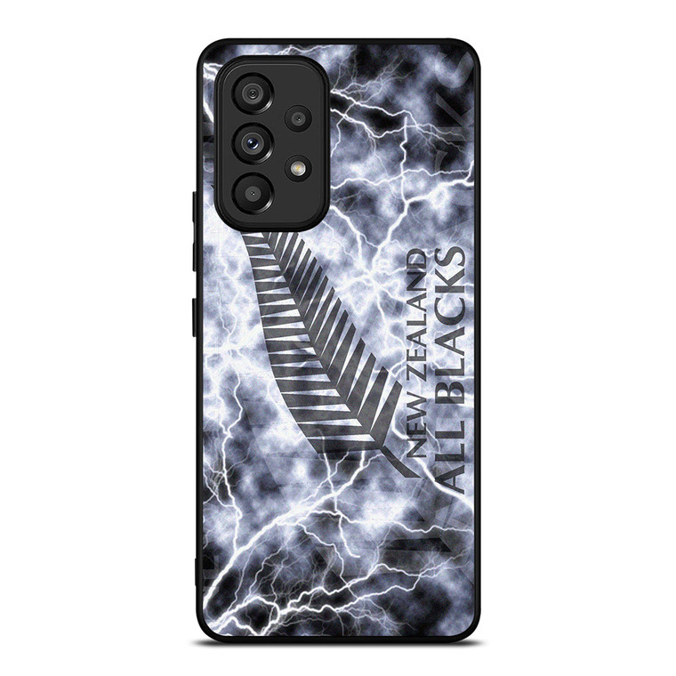 NEW ZEALAND ALL BLACK LIGHTNING LOGO Samsung Galaxy A53 Case Cover NEW ZEALAND ALL BLACK LIGHTNING LOGO Samsung Galaxy A53 Case Cover