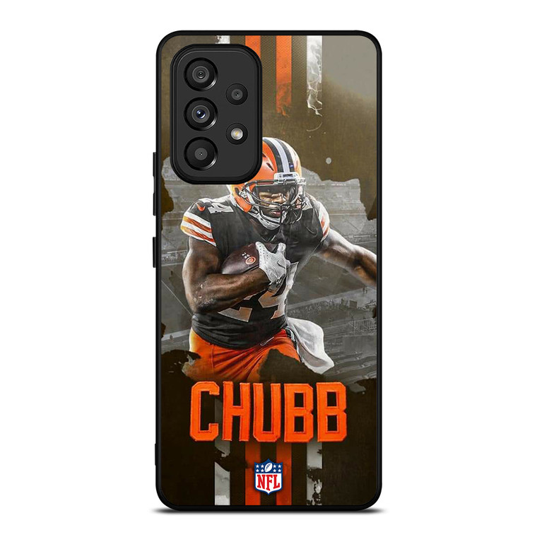 NICK CHUBB CLEVELAND BROWNS NFL 2 Samsung Galaxy A53 Case Cover NICK CHUBB CLEVELAND BROWNS NFL 2 Samsung Galaxy A53 Case Cover