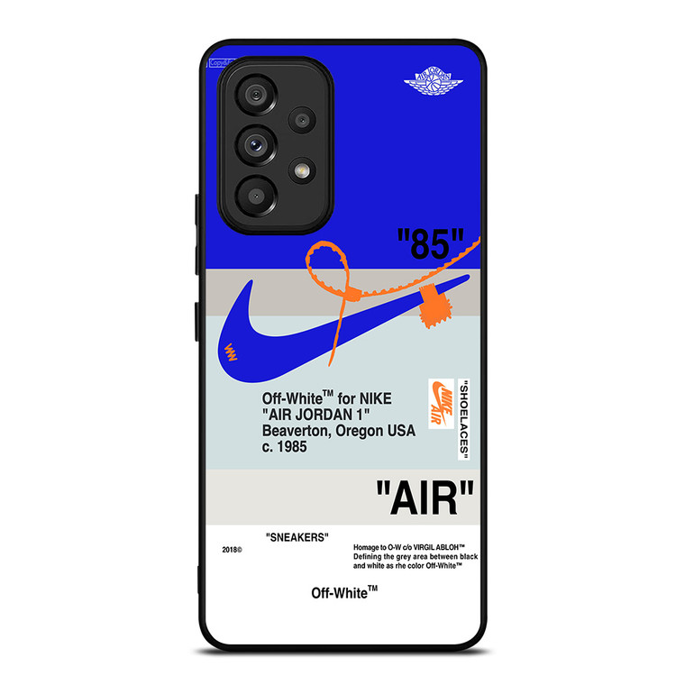 NIKE AIR JORDAN 1 OFF WHITE BLUE Samsung Galaxy A53 Case Cover