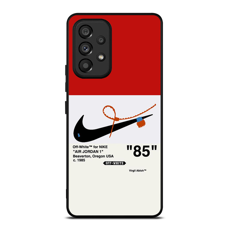 NIKE AIR JORDAN 1OFF WHITE RED Samsung Galaxy A53 Case Cover NIKE AIR JORDAN 1OFF WHITE RED Samsung Galaxy A53 Case Cover