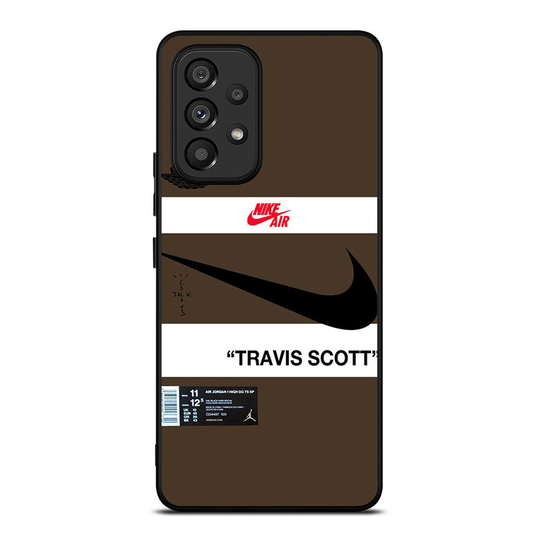 NIKE AIR JORDAN TRAVIS SCOTT BROWN Samsung Galaxy A53 Case Cover NIKE AIR JORDAN TRAVIS SCOTT BROWN Samsung Galaxy A53 Case Cover