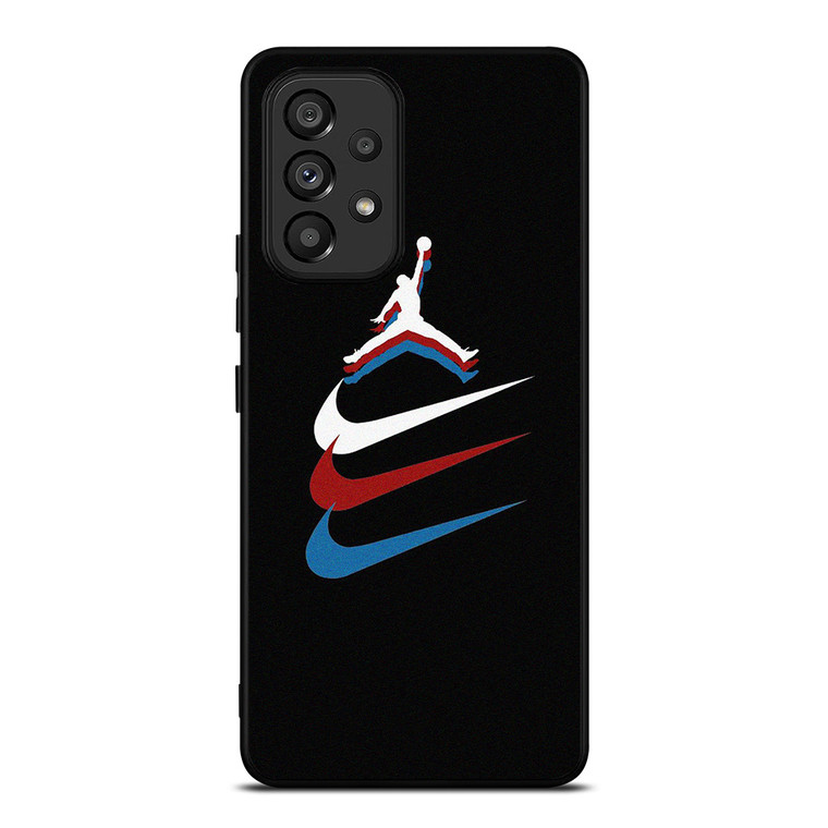 NIKE AIR JORDAN TRIPLE LOGO Samsung Galaxy A53 Case Cover NIKE AIR JORDAN TRIPLE LOGO Samsung Galaxy A53 Case Cover