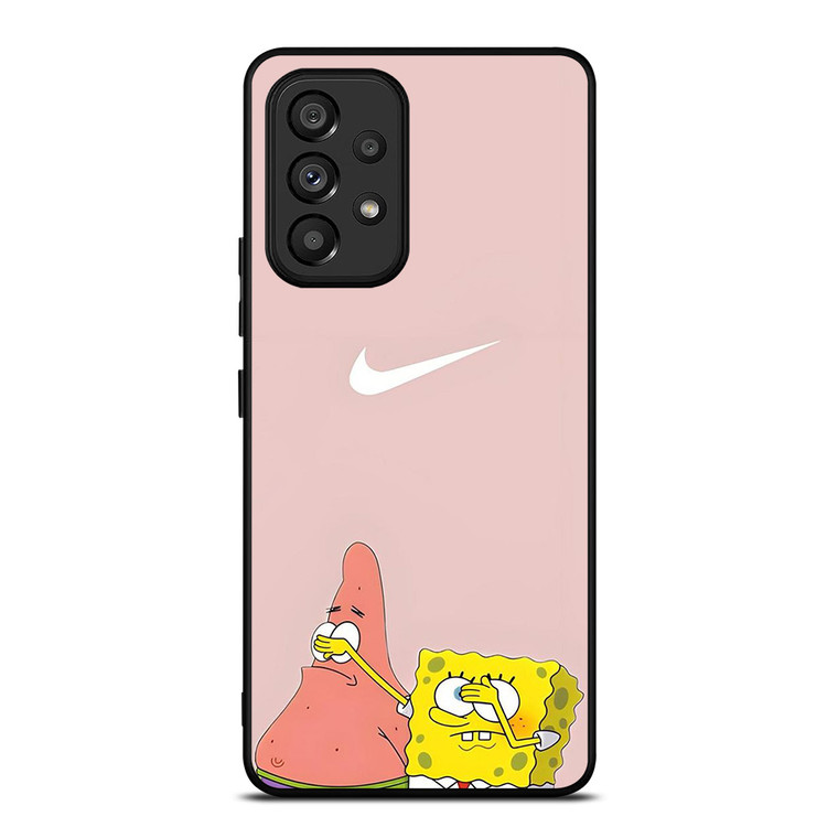 NIKE PATRICK AND SPONGEBOB PINK Samsung Galaxy A53 Case Cover