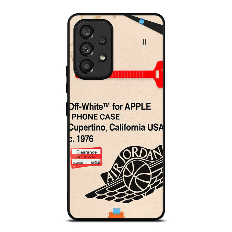 OFF WHITE AIR JORDAN APPLE Samsung Galaxy A53 Case Cover