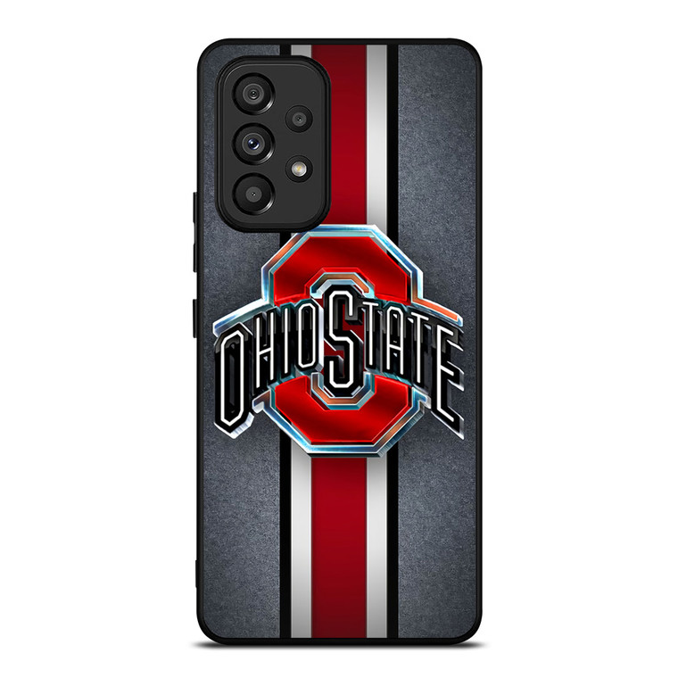 OHIO STATE BUCKEYES METAL LOGO Samsung Galaxy A53 Case Cover