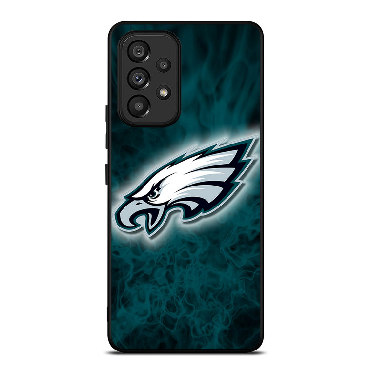 PHILADELPHIA EAGLES SMOKED LOGO Samsung Galaxy A53 Case Cover PHILADELPHIA EAGLES SMOKED LOGO Samsung Galaxy A53 Case Cover