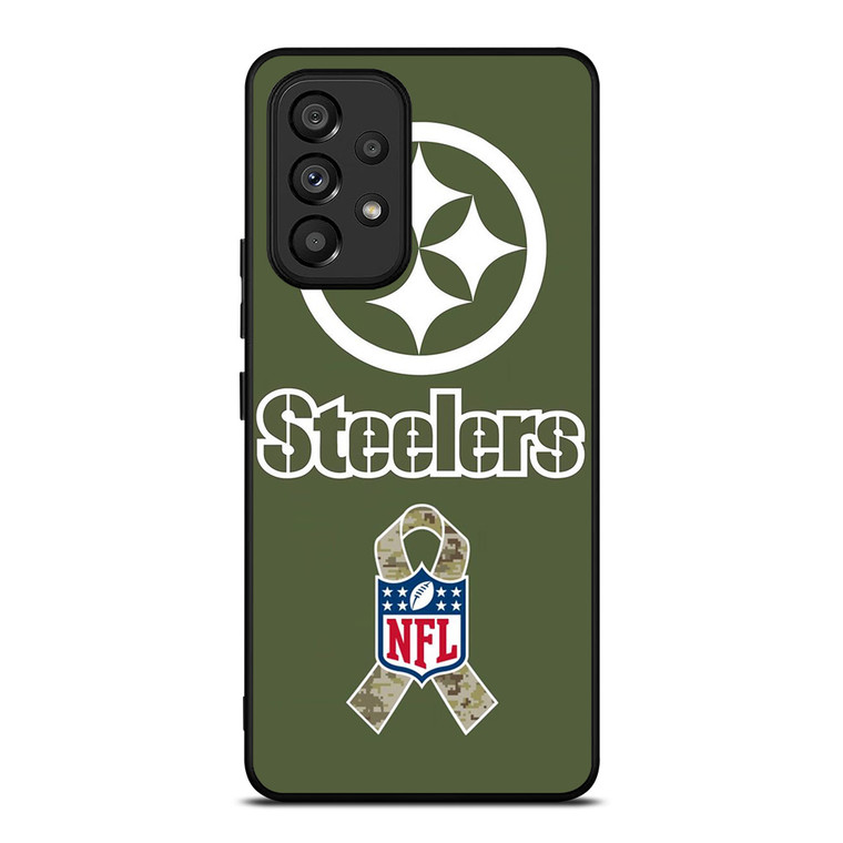 PITTSBURGH STEELERS NFL FOOTBALL BADGE Samsung Galaxy A53 Case Cover