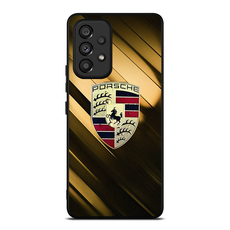 PORSCHE GOLD LOGO Samsung Galaxy A53 Case Cover