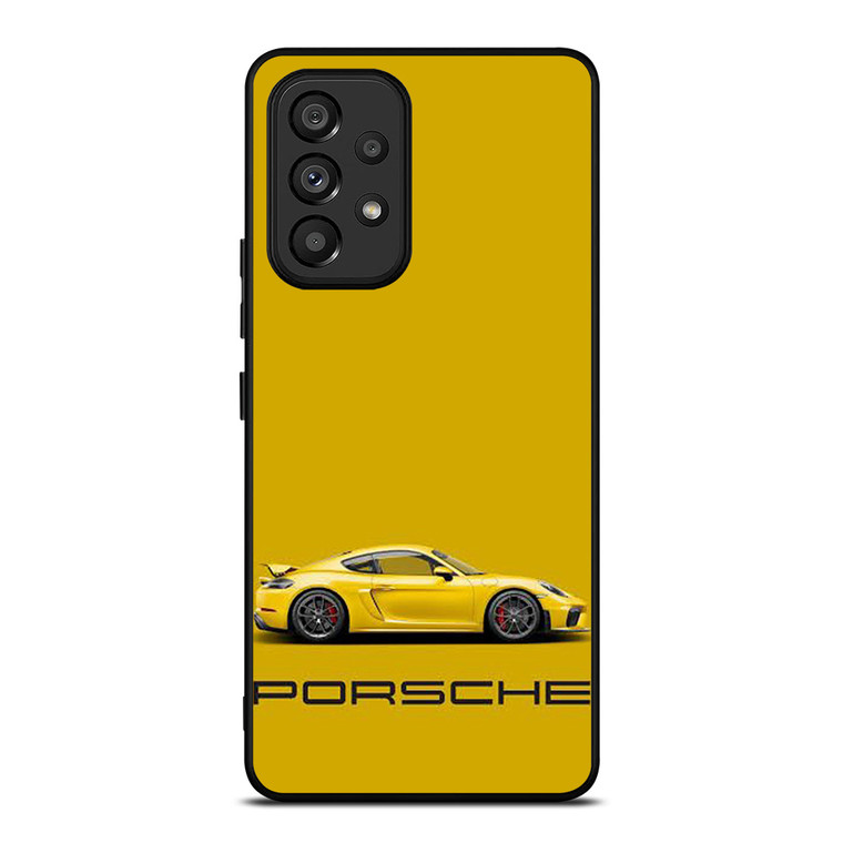 PORSCHE YELLOW SUPER CAR Samsung Galaxy A53 Case Cover