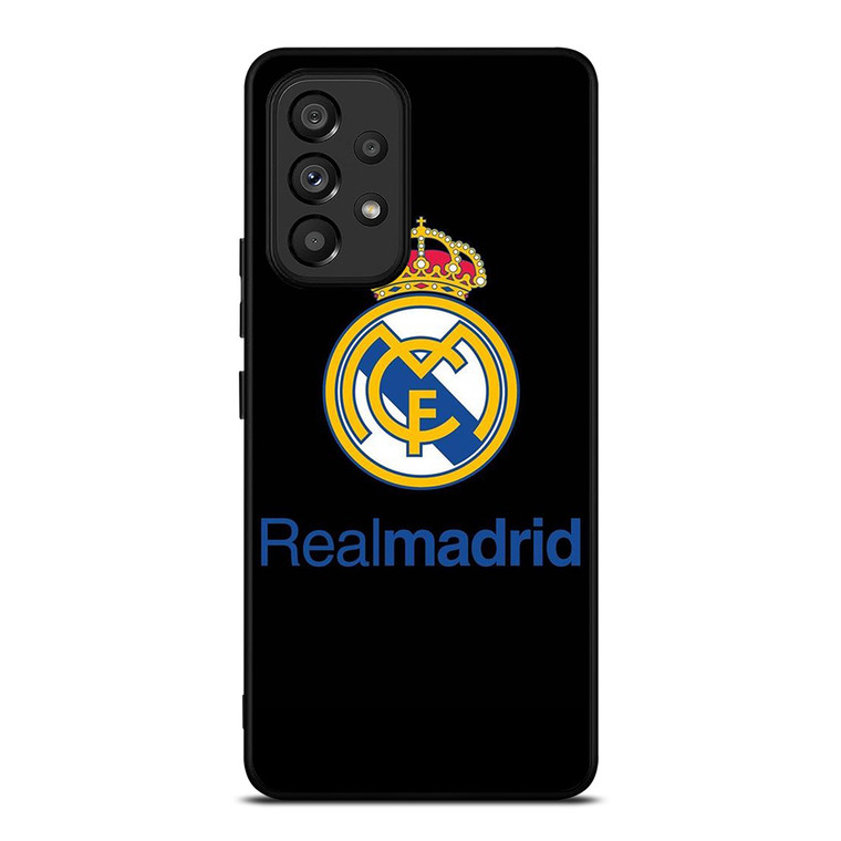 REAL MADRID FOOTBALL BLACK LOGO Samsung Galaxy A53 Case Cover