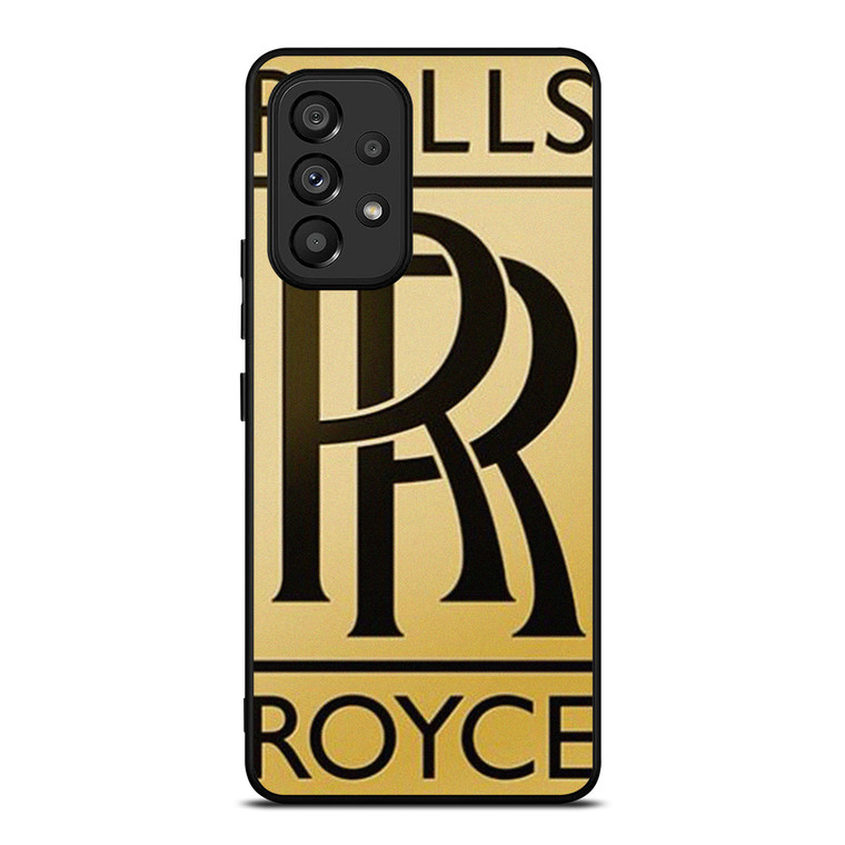 ROLLS ROYCE GOLD LOGO Samsung Galaxy A53 Case Cover ROLLS ROYCE GOLD LOGO Samsung Galaxy A53 Case Cover