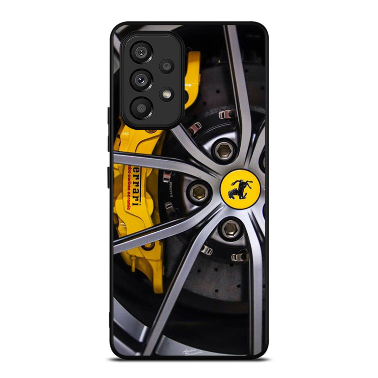 SCUDERIA FERRARI CAR WHEEL Samsung Galaxy A53 Case Cover