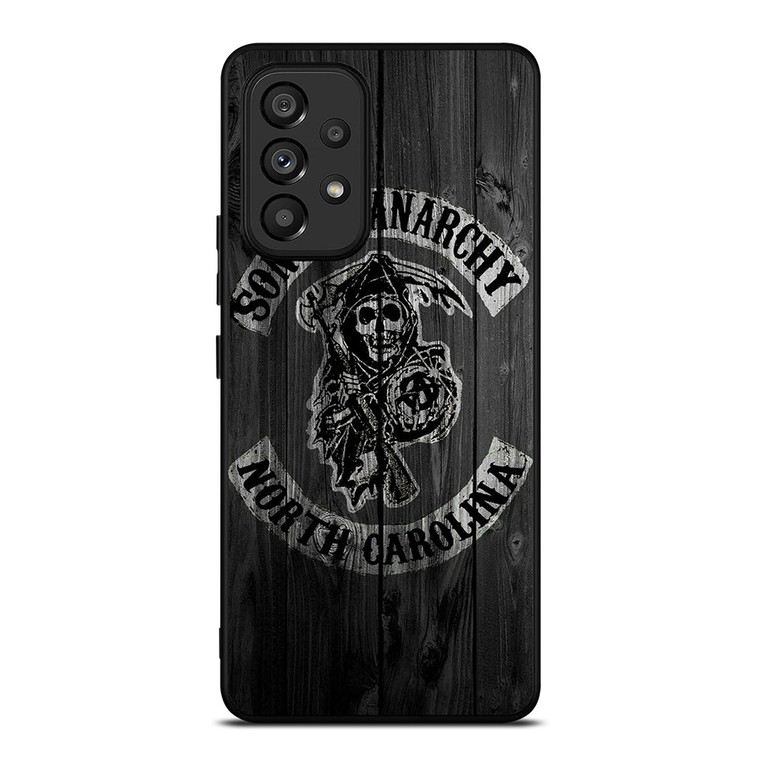 SONS OF ANARCHY NORTH CAROLINA WOOD LOGO Samsung Galaxy A53 Case Cover
