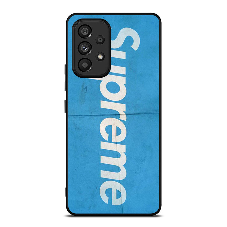 SUPREME BLUE LOGO Samsung Galaxy A53 Case Cover