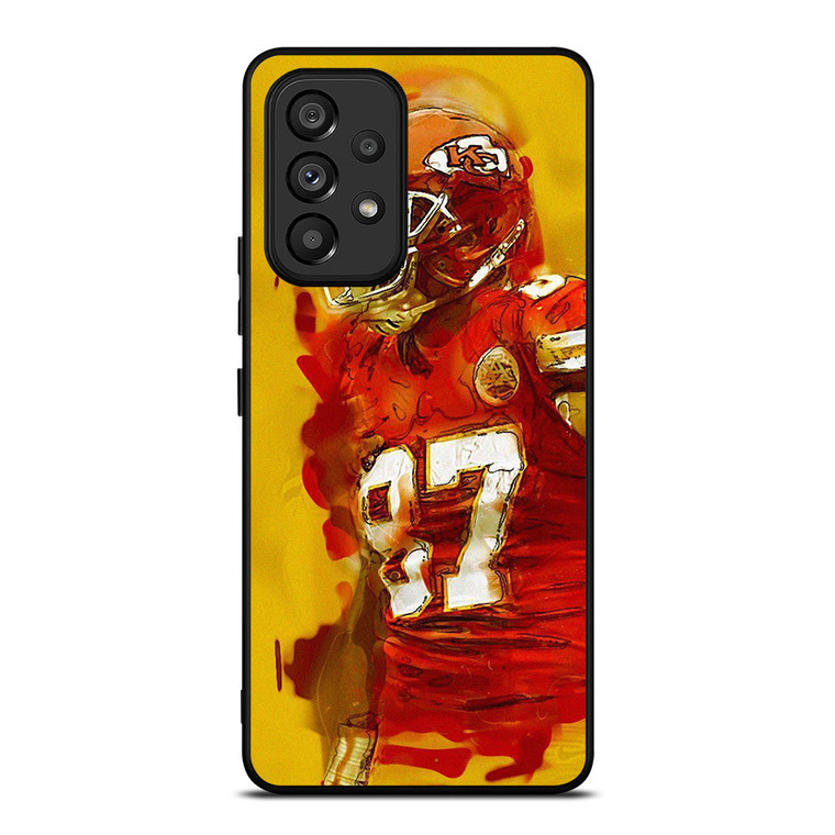 TRAVIS KELCE KANSAS CITY CHIEFS ART Samsung Galaxy A53 Case Cover