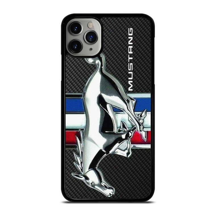 FORD MUSTANG METAL CARBON EMBLEM iPhone 11 Pro Max Case Cover