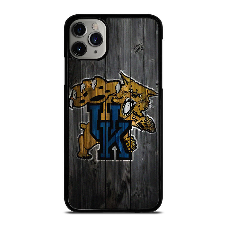 KENTUCKY WILDCATS UNIVERSITY WOOD LOGO iPhone 11 Pro Max Case Cover