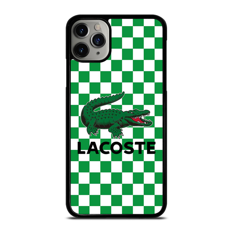 LACOSTE CHECKERBOARD LOGO iPhone 11 Pro Max Case Cover
