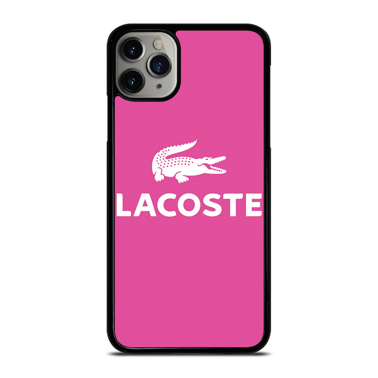LACOSTE PINK LOGO iPhone 11 Pro Max Case Cover