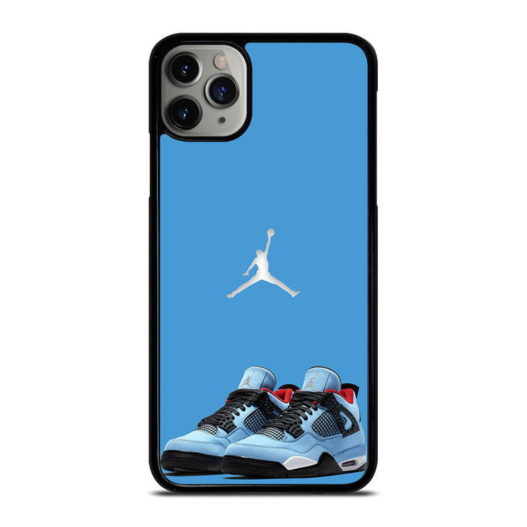 NIKE AIR JORDAN TRAVIS SCOTT BLUE iPhone 11 Pro Max Case Cover NIKE AIR JORDAN TRAVIS SCOTT BLUE iPhone 11 Pro Max Case Cover