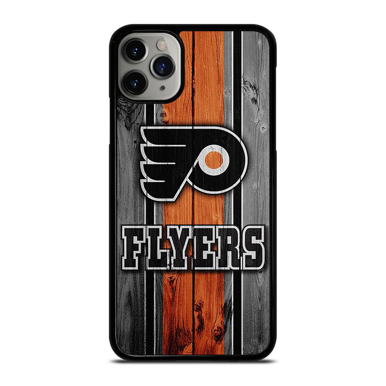 PHILADELPHIA FLYERS HOCKEY WOOD LOGO iPhone 11 Pro Max Case Cover