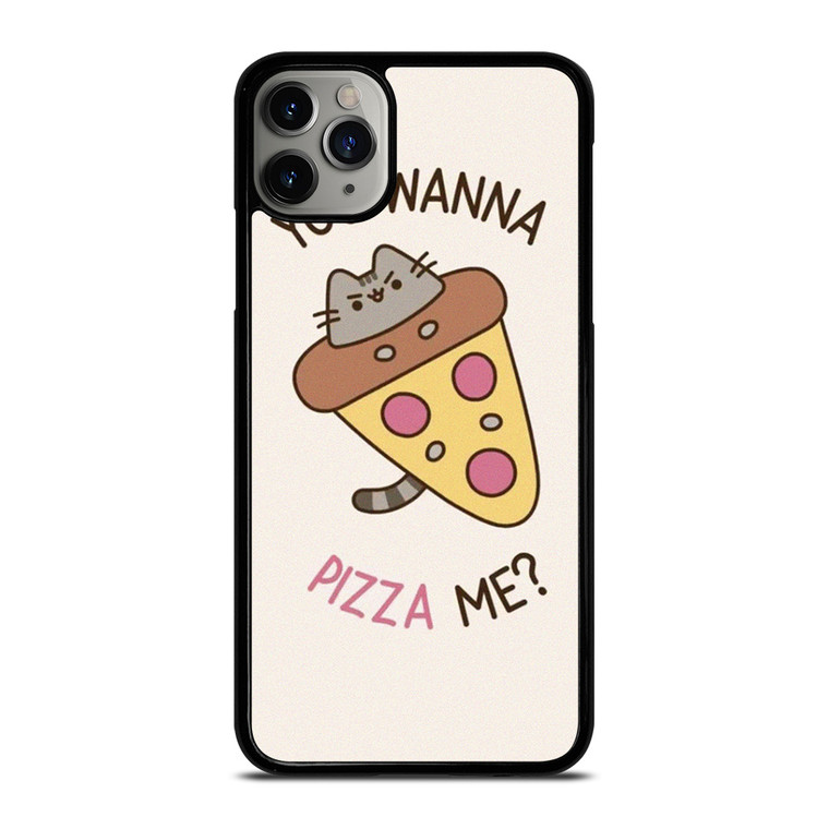 PUSHEEN THE CAT PIZZA iPhone 11 Pro Max Case Cover