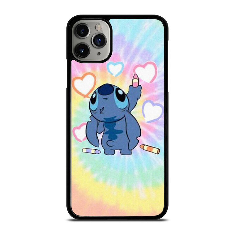 STITCH CARTOON TIE DYE PATTERN iPhone 11 Pro Max Case Cover