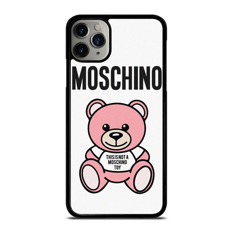 THIS IS NOT MOSCHINO TOY BEAR PINK iPhone 11 Pro Max Case Cover THIS IS NOT MOSCHINO TOY BEAR PINK iPhone 11 Pro Max Case Cover
