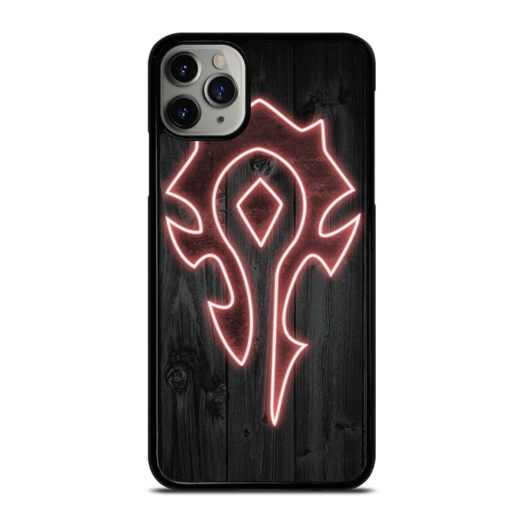 WORLD OF WARCRAFT HORDE WOOD LOGO iPhone 11 Pro Max Case Cover