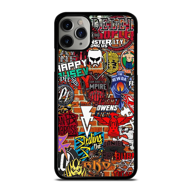 WWE WRESTLING SHIELD SYMBOL COLLAGE iPhone 11 Pro Max Case Cover