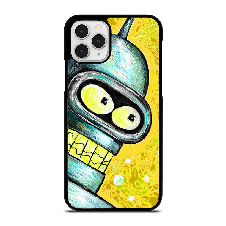 FUTURAMA BENDER CARTOON PAINTED  iPhone 11 Pro Case Cover