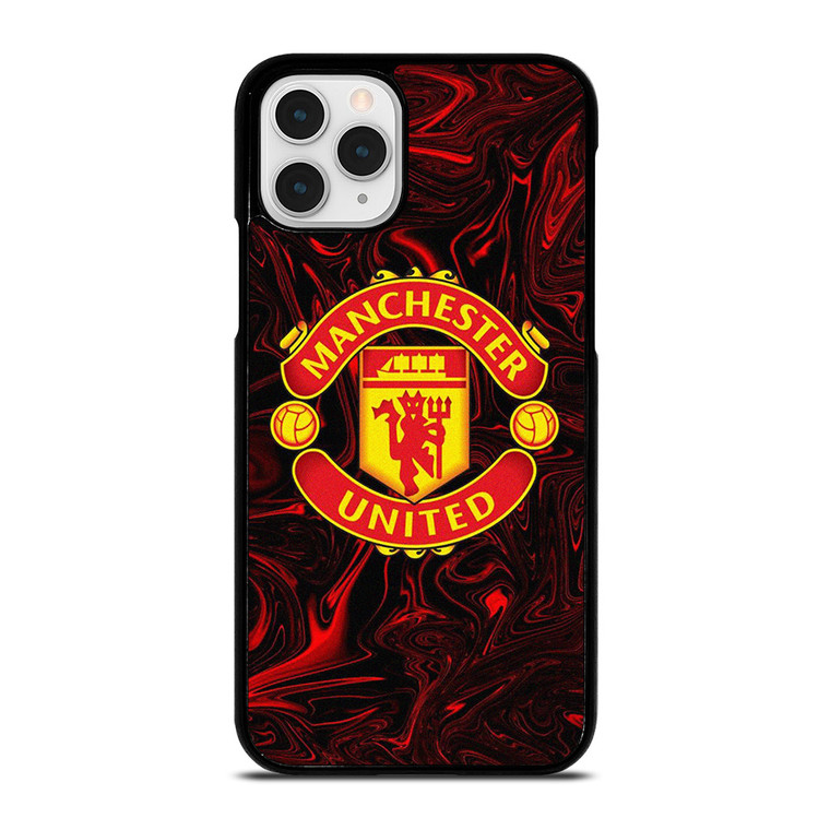 MANCHESTER UNITED RED MARBLE LOGO  iPhone 11 Pro Case Cover