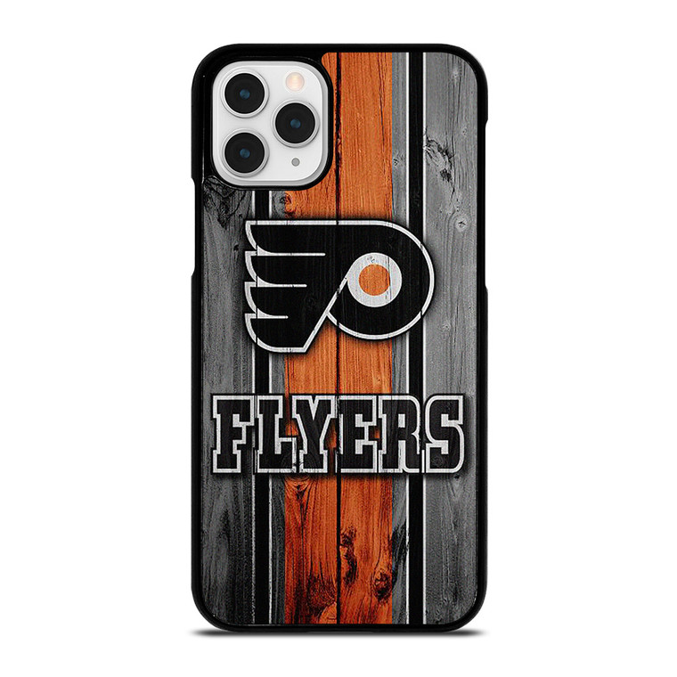 PHILADELPHIA FLYERS HOCKEY WOOD LOGO  iPhone 11 Pro Case Cover