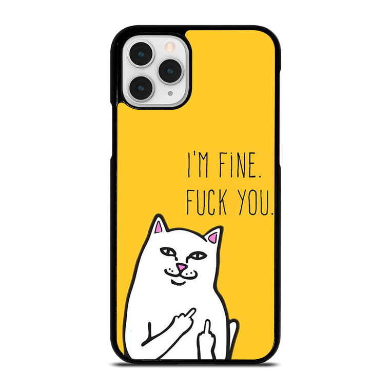 RIPNDIP CAT FUCK YOU  iPhone 11 Pro Case Cover
