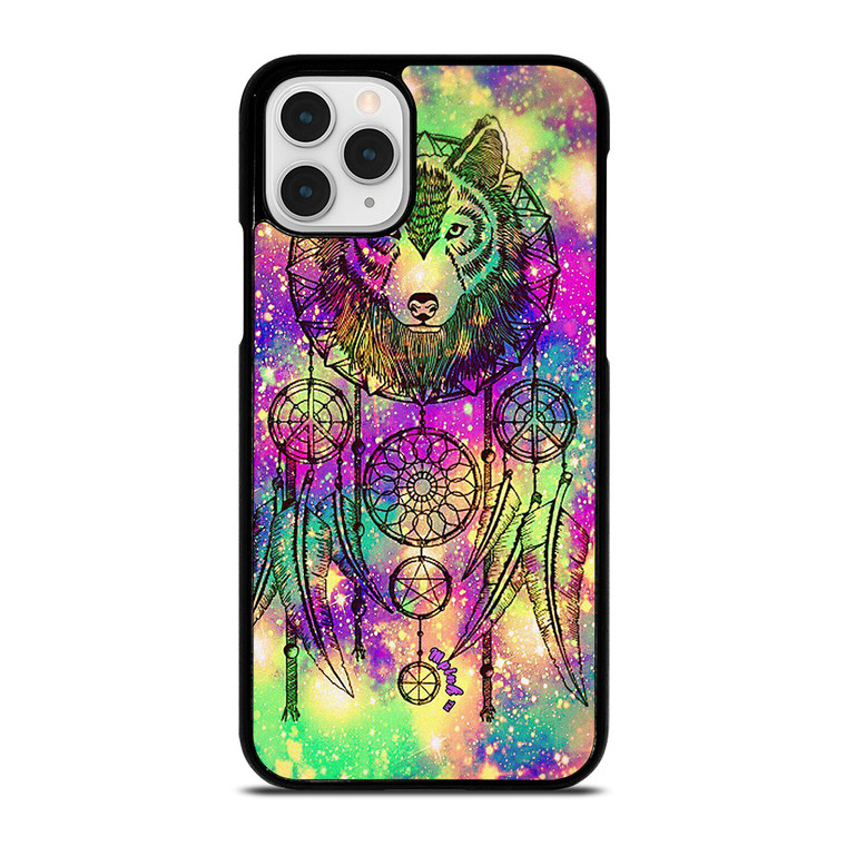 WHITE WOLF DREAMCATCHER TIE DIE  iPhone 11 Pro Case Cover