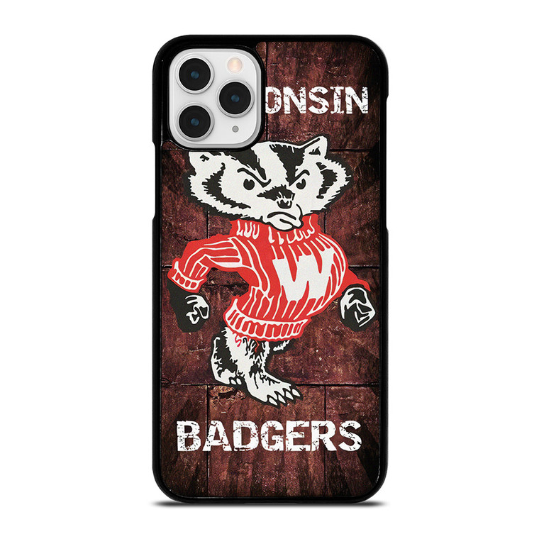 WISCONSIN BADGERS RUSTY SYMBOL  iPhone 11 Pro Case Cover