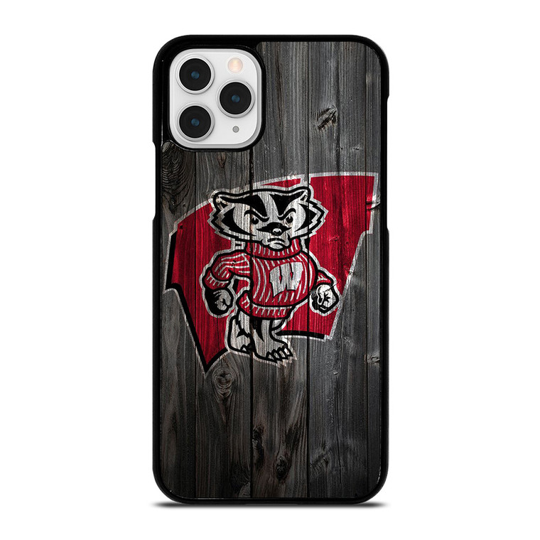 WISCONSIN BADGERS WOOD LOGO  iPhone 11 Pro Case Cover