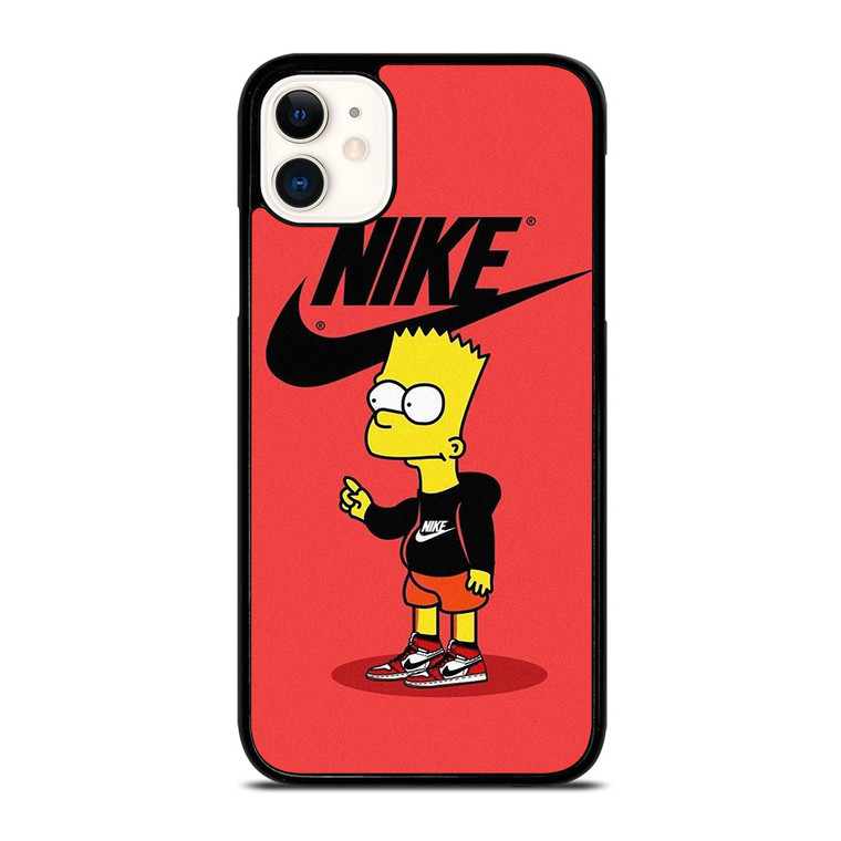 BART SIMPSONS NIKE RED  iPhone 11 Case Cover