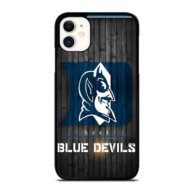 DUKE BLUE DEVILS BASKETBALL WOODEN LOGO  iPhone 11 Case Cover