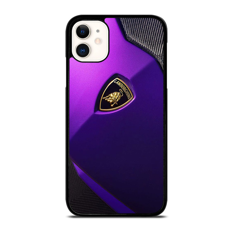 LAMBORGHINI PURPLE CARBON EMBLEM  iPhone 11 Case Cover