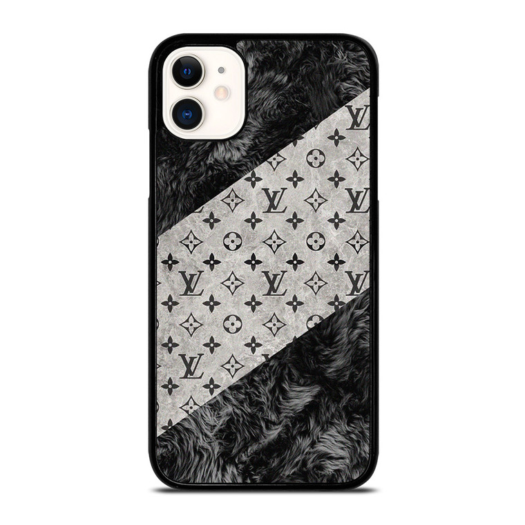 LOUIS VUITTON BLACK FURRY  iPhone 11 Case Cover