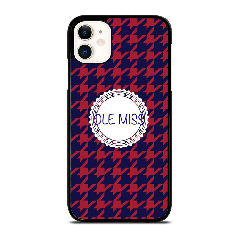 OLE MISS REBELS FOOTBALL PATTERN  iPhone 11 Case Cover
