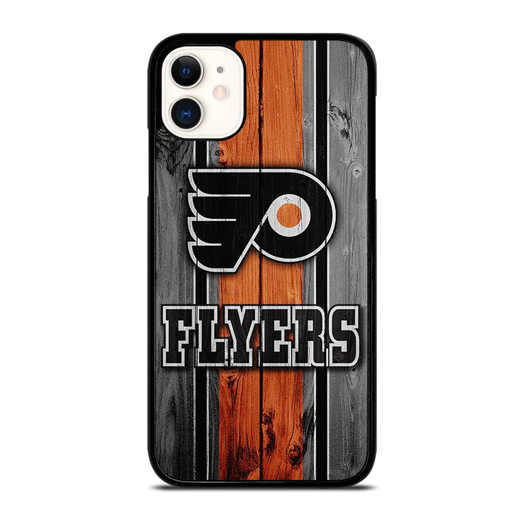 PHILADELPHIA FLYERS HOCKEY WOOD LOGO  iPhone 11 Case Cover