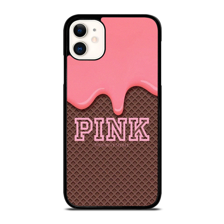 PINK VICTORIA SECRET ICE CREAM  iPhone 11 Case Cover