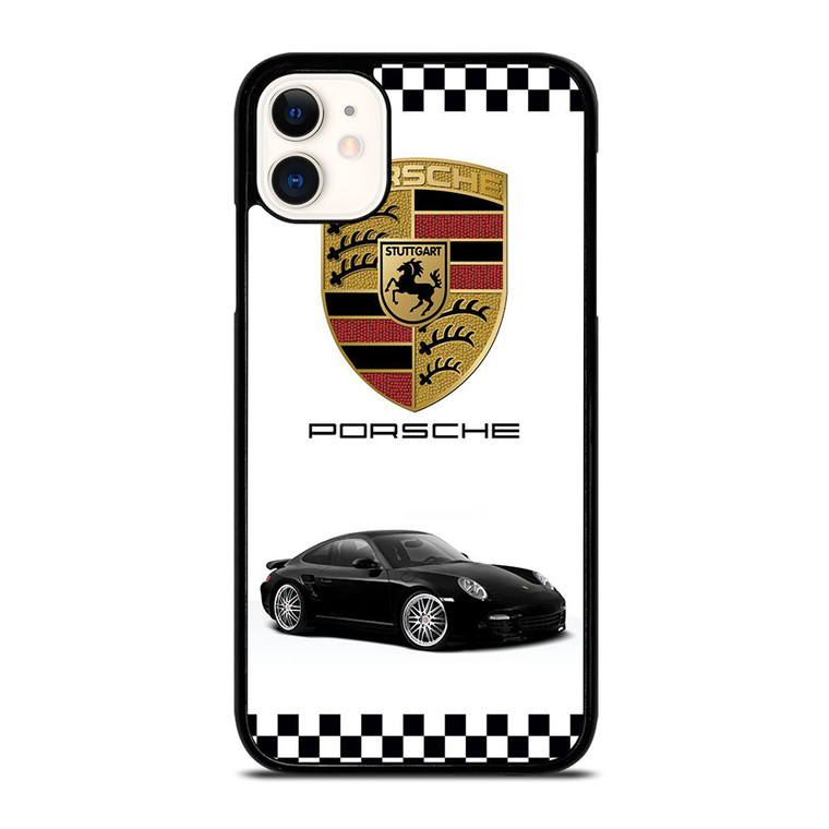 PORSCHE 911 CHECKERED EMBLEM  iPhone 11 Case Cover