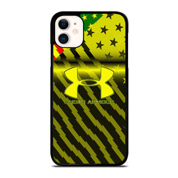 UNDER ARMOUR AMERICAN FLAG YELLOW  iPhone 11 Case Cover